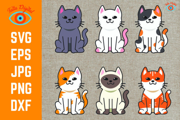 6 Design Cat Bundle Svg