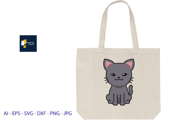 Cat Cute Svg Grey