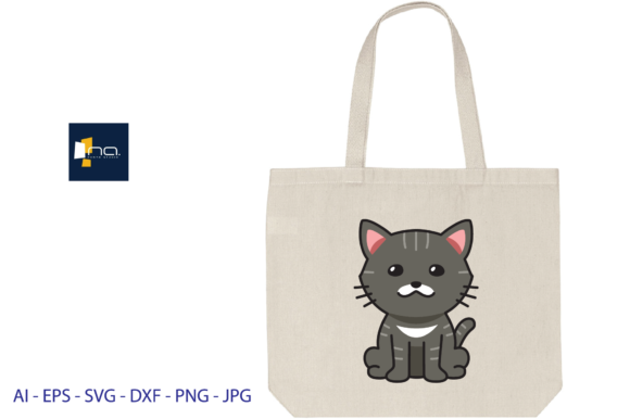 Cat Cute Svg Grey 2