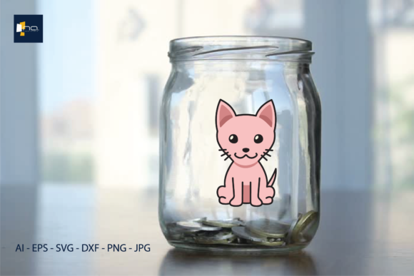 Cat Cute Svg Pink