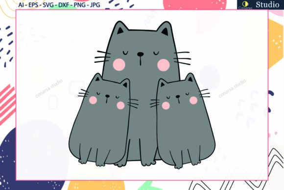Cat Family Svg Animals
