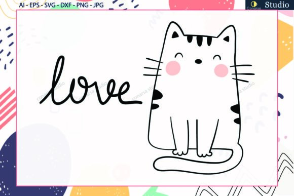 Cat Love Svg