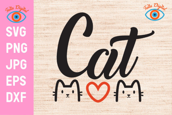 Cat Mom SVG Cut File Graphics