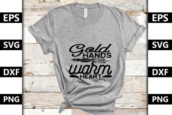 Cat Power Svg Design, Gold Hands Warm H