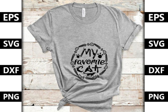 Cat Power Svg Design, My Favorite Cat
