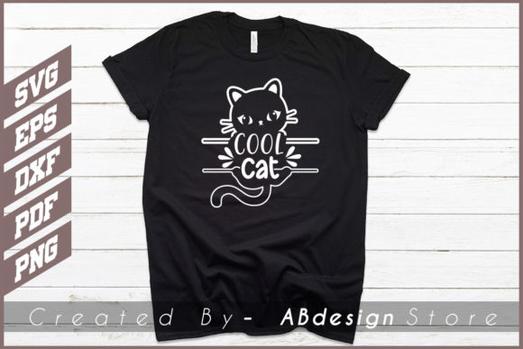 COOL CAT DESIGN SVG T SHIRT CREATIVE