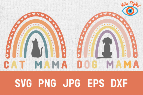 Dog and Cat Mama Svg Graphics