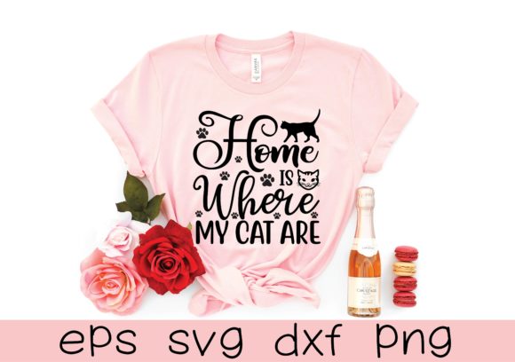 Home is Where My Cat Are Svg Design