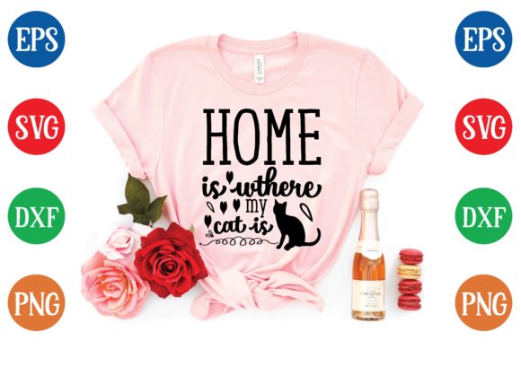 HOME is Wthere My Cat is Svg